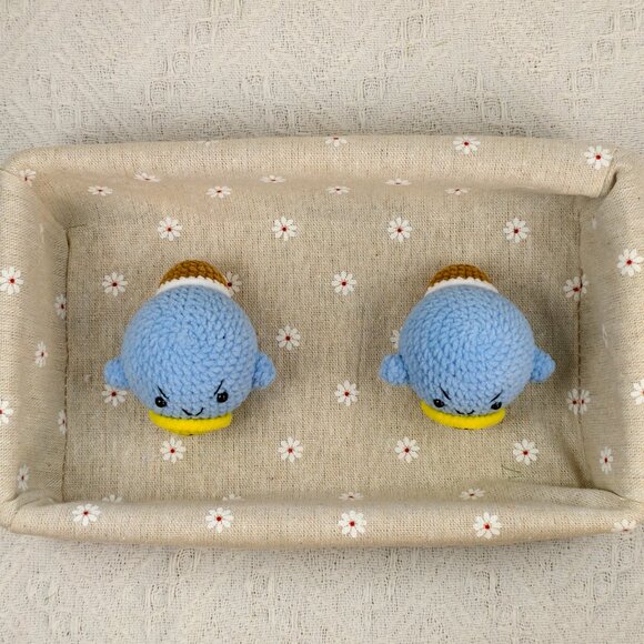 Handmade Amigurumi Crochet Pokemon Squirtle Plushie - Picture 6 of 6